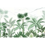 Fototapeta dla dzieci na wymiar zielone liście palmy dwk229