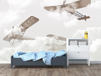  Fototapeta dla dzieci na wymiar samoloty dwk278