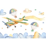  Fototapeta dla dzieci na wymiar kolorowe spadochrony dwk279