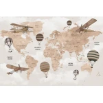  Fototapeta dla dzieci na wymiar mapa świata dwk299