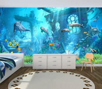  Fototapeta dla dzieci na wymiar podwodny świat dwk348