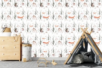  Fototapeta dla dzieci na wymiar leśne zwierzęta MP024