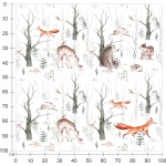  Fototapeta dla dzieci na wymiar leśne zwierzęta MP024