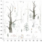  Fototapeta dla dzieci na wymiar las, drzewa MP025