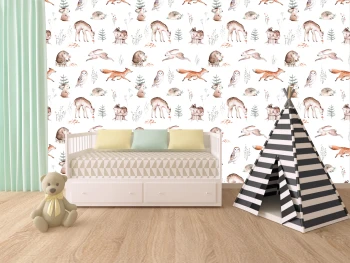  Fototapeta dla dzieci na wymiar leśne zwierzęta MP026