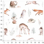  Fototapeta dla dzieci na wymiar leśne zwierzęta MP026