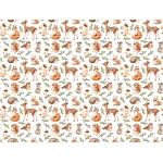  Fototapeta dla dzieci na wymiar leśne zwierzęta, sarenka, lisek MP031