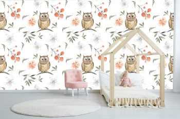  Fototapeta dla dzieci na wymiar sówki MP040