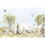  Fototapeta dla dzieci odpoczywający miś na leśnej polanie M066