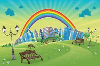  Fototapeta dla dzieci osiedle 1455