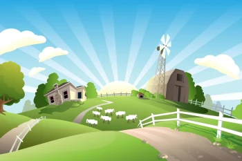  Fototapeta dla dzieci owieczki 2597