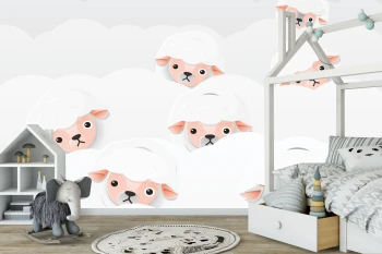  Fototapeta dla dzieci na wymiar owieczki dwk060