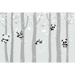 Fototapeta dla dzieci pandy, rozbawione pandy dwk332