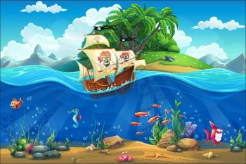  Fototapeta dla dzieci piraci 1260