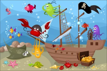  Fototapeta dla dzieci piraci 1266