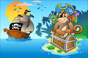  Fototapeta dla dzieci piraci 1275