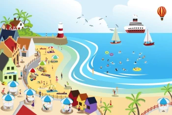  Fototapeta dla dzieci plaża 1282