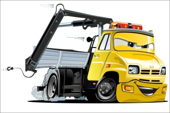  Fototapeta dla dzieci pomoc drogowa 1497