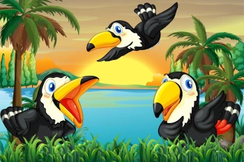  Fototapeta dla dzieci ptaszki 1413