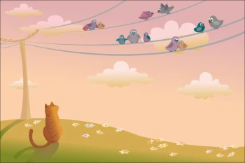  Fototapeta dla dzieci ptaszki 1435