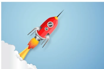  Fototapeta dla dzieci rakieta 2602