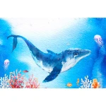  Fototapeta dla dzieci ryby, ocean, orka, podwodny świat dwk130