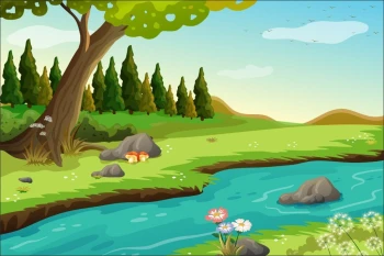  Fototapeta dla dzieci rzeka 1470