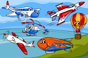  Fototapeta dla dzieci samoloty 41a