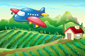  Fototapeta dla dzieci samolot 1337