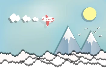  Fototapeta dla dzieci samolot 2618