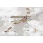  Fototapeta dla dzieci samoloty, balony dwk254