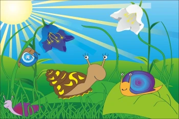  Fototapeta dla dzieci ślimaki 1375