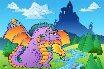  Fototapeta dla dzieci smok 1242