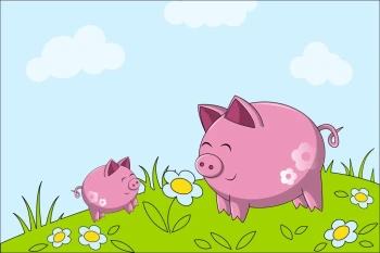  Fototapeta dla dzieci świnki 1445