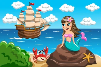  Fototapeta dla dzieci syrenka 1221