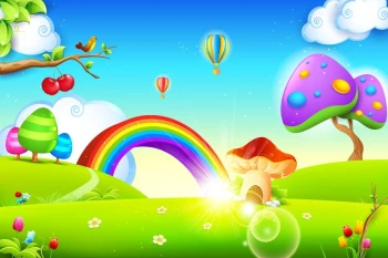  Fototapeta dla dzieci tęcza 1357