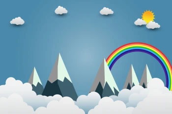  Fototapeta dla dzieci tęcza 2589