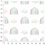  Fototapeta dla dzieci tęcza, kolorowa tęcza MP012