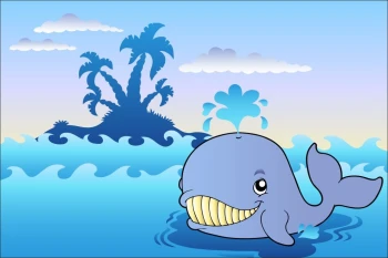  Fototapeta dla dzieci wieloryb 1263