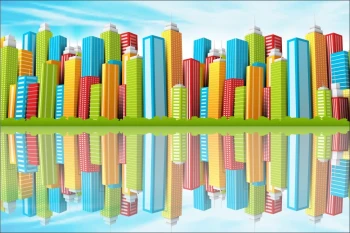  Fototapeta dla dzieci wieżowce 1456