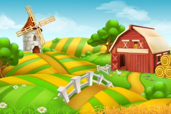  Fototapeta dla dzieci wiatrak 2594