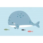  Fototapeta dla dzieci wieloryb, ocean dwk123