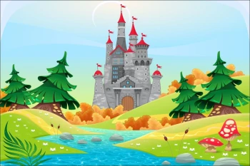  Fototapeta dla dzieci zamek 1246