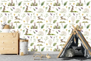  Fototapeta dla dzieci zajączki MP021