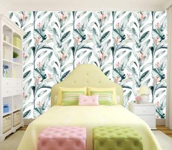  Fototapeta dla dzieci na wymiar zielone liście MP027