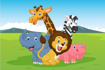  Fototapeta dla dzieci zwierzątka 35a