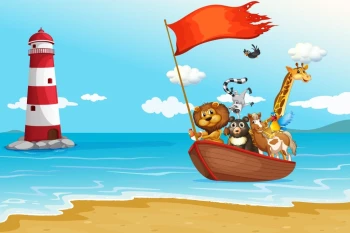  Fototapeta dla dzieci zwierzątka 67a