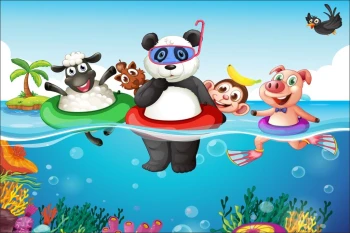  Fototapeta dla dzieci zwierzątka 1400