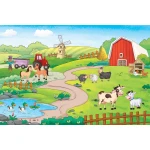  Fototapeta do pokoju dziecięcego farma, traktor dwk353