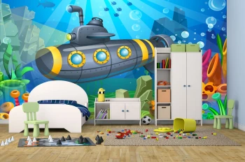  Fototapeta do pokoju dziecięcego łódź podwodna dwk377